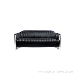 Aviator Aluminium Tomcat 3 Seater Leather Sofa